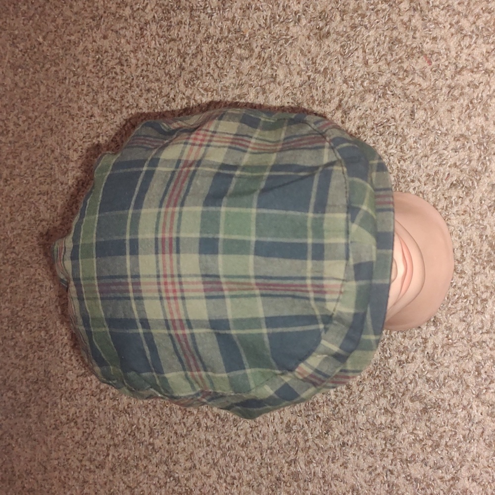 Plaid Golf Paperboy Strapback Hat Cap L/XL